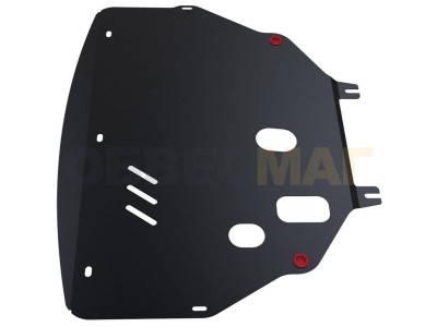 Защита картера и КПП Автоброня сталь 2 мм для Citroen Berlingo/Renault Kangoo/Peugeot Partner 1996-2008