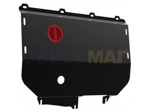 Защита картера и КПП Автоброня для 2,3 сталь 2 мм на Fiat Ducato № 111.01708.1