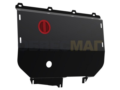 Защита картера и КПП Автоброня для 2,3 сталь 2 мм для Fiat Ducato 2002-2011