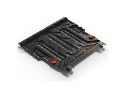 Защита картера и КПП Автоброня для 1,3/1,4/1,6 сталь 2 мм для Ford Fusion/Fiesta 2001-2012