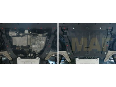 Защита картера и КПП Автоброня для 2,0 и 2,5 сталь 2 мм для Ford Mondeo 2015-2021
