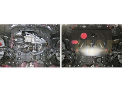 Защита картера и КПП Автоброня для 1,5 сталь 2 мм для Great Wall Hover M2/M4 2013-2015