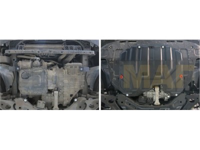 Защита картера и КПП Автоброня сталь 2 мм для Hyundai ix35/Kia Sportage 2010-2015