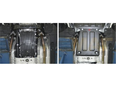 Защита КПП Автоброня для 3,0/3,3/3,8 сталь 2 мм на 4х4 для Hyundai Genesis 2014-2021