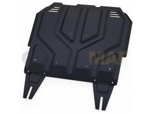 Защита картера и КПП Автоброня сталь 2 мм на Mitsubishi/Peugeot/Citroen № 111.04037.1