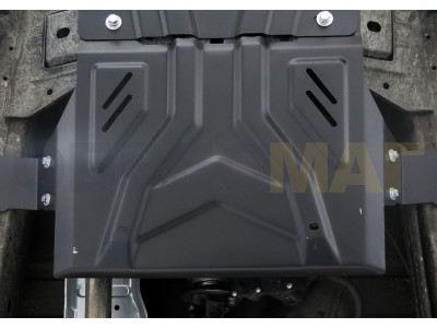 Защиты раздаточной коробки АвтоБроня 2 мм для Mitsubishi L200/Pajero Sport/Fiat Fullback 2015-2020