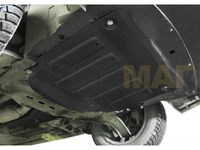 Защита картера и КПП Автоброня для 1,2/1,6D/2,0 сталь 2 мм для Nissan Qashqai 2014-2015