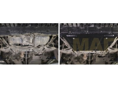 Защита картера и КПП Автоброня для 2,0 MT/2,0 АКПП/2,2D AT сталь 2 мм для Toyota RAV4 2010-2019