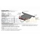 Защита картера и КПП Автоброня для 1,6/1,8/2,0 МКПП сталь 2 мм для Toyota Carina 1992-1997