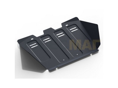 Защита радиатора Автоброня для 3,0TD/3,0D-4,0D/3,4 сталь 2 мм для Toyota Land Cruiser Prado 90 1996-2002