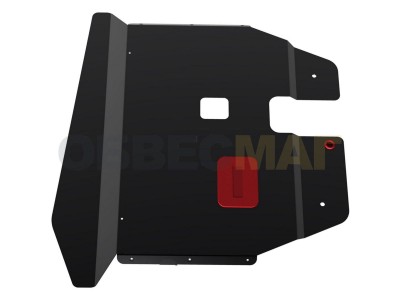Защита картера и КПП Автоброня сталь 2 мм для Volkswagen Sharan 1995-2003