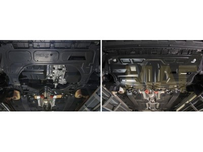 Защита картера и КПП Автоброня сталь 2 мм для Volkswagen/Skoda/Seat/Audi 2006-2021