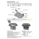 Защита картера и КПП Автоброня сталь 2 мм для Volkswagen/Skoda/Seat/Audi 2006-2021