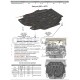 Защита картера и КПП АБС-Дизайн композит 8 мм для Mitsubishi Outlander 2012-2015