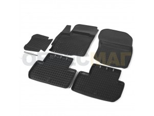 Коврики салона Rival полиуретан 5 штук для Mitsubishi Outlander № 14002002