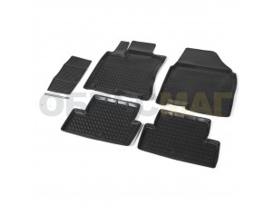 Коврики салона Rival полиуретан 5 штук для Nissan Qashqai № 14105003