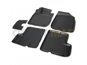 Коврики салона Rival полиуретан 5 штук на 4х2 для Renault Duster № 14701001