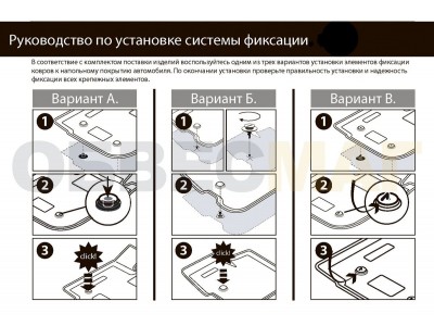 Коврики салона Rival полиуретан 5 штук для Skoda Octavia A5 2004-2013