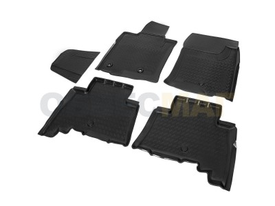 Коврики салона Rival полиуретан 5 штук для Toyota Land Cruiser Prado 150 2009-2021