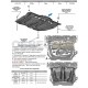 Защита картера и КПП АБС-Дизайн композит 6 мм для Lexus RX 2015-2021