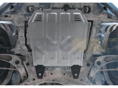 Защита картера и КПП Rival для 1,5/1,6/1,8/2,0/2,2/2,4 алюминий 4 мм для Mitsubishi Outlander XL/ASX/Lancer 10/Peugeot 4007/4 2006-2017
