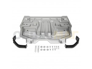 Защита картера и КПП Rival для 1,2/1,4/1,6 алюминий 3 мм для Skoda Fabia/Rapid/Roomster/Volkswagen Polo/Seat Ibiz № 333.5842.1