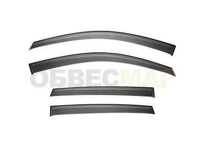 Дефлекторы окон Rival Premium оргстекло 4 штуки для Renault Duster 2011-2021
