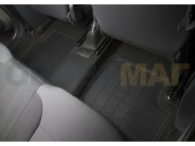 Коврики салона Rival литьевые резина 5 штук для Renault Logan 2015-2021