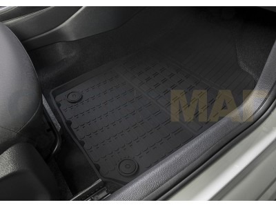Коврики салона Rival литьевые резина 5 штук для Volkswagen Polo Sedan 2009-2020