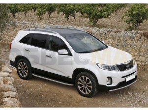 Пороги алюминиевые Rival Premium для Kia Sorento № A173ALP.2305.2