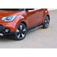 Пороги алюминиевые Rival Premium для Kia Soul 2016-2021