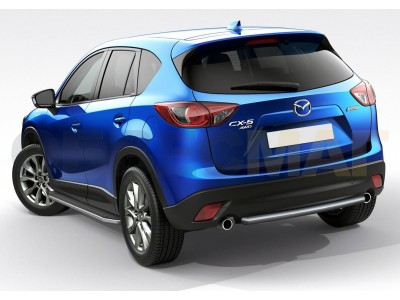 Пороги алюминиевые Rival Premium для Mazda CX-5 2011-2017