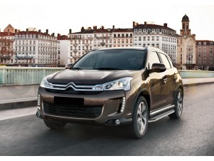 Пороги алюминиевые Rival Premium для Mitsubishi ASX/Outlander/Peugeot 4007/4008/Citroen C № A173ALP.4005.1