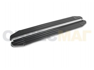 Пороги алюминиевые Rival Premium для Nissan Qashqai/Qashqai +2/X-Trail T31 № A173ALP.4104.5