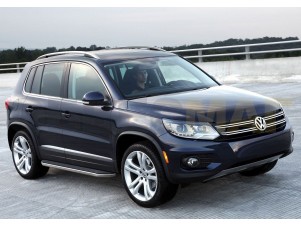 Пороги алюминиевые Rival Premium для Volkswagen Tiguan № A173ALP.5802.2