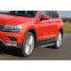 Пороги алюминиевые Rival Premium для Volkswagen Tiguan 2016-2021