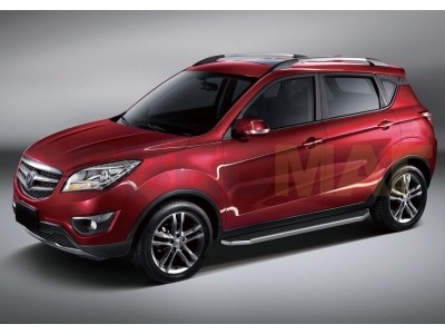 Пороги алюминиевые Rival Premium для Changan CS35 2013-2021