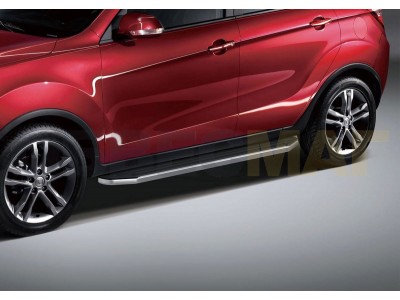 Пороги алюминиевые Rival Premium для Changan CS35 2013-2021