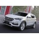 Пороги алюминиевые Rival Black для Hyundai Santa Fe/Santa Fe Premium 2012-2018