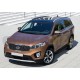 Пороги алюминиевые Rival Black для Kia Sorento Prime 2015-2021