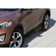 Пороги алюминиевые Rival Black для Kia Sorento Prime 2015-2021