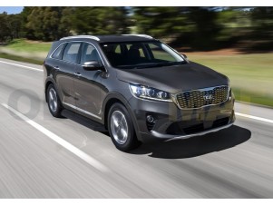 Пороги алюминиевые Rival Black для Kia Sorento Prime № A180ALB.2803.4