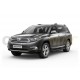 Пороги алюминиевые Rival Black для Toyota Highlander 2007-2014
