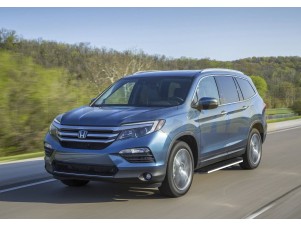 Пороги алюминиевые Rival Premium для Honda Pilot № A180ALP.2105.1