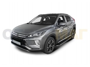Пороги алюминиевые Rival Premium для Mitsubishi Eclipse Cross № A180ALP.4007.1