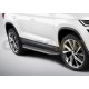 Пороги алюминиевые Rival Premium для Skoda Kodiaq 2017-2021