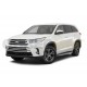Пороги алюминиевые Rival Premium для Toyota Highlander 2014-2020