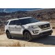 Пороги алюминиевые Rival Premium-Black для Ford Explorer 2011-2019
