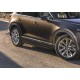 Пороги алюминиевые Rival Black для Mazda CX-9 2017-2021