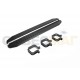 Пороги алюминиевые Rival Black для Mitsubishi L200 2006-2021